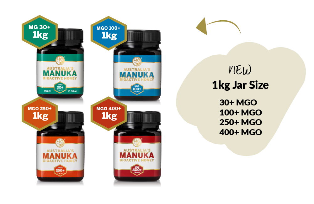 New 1kg Manuka Honey Jars 100
