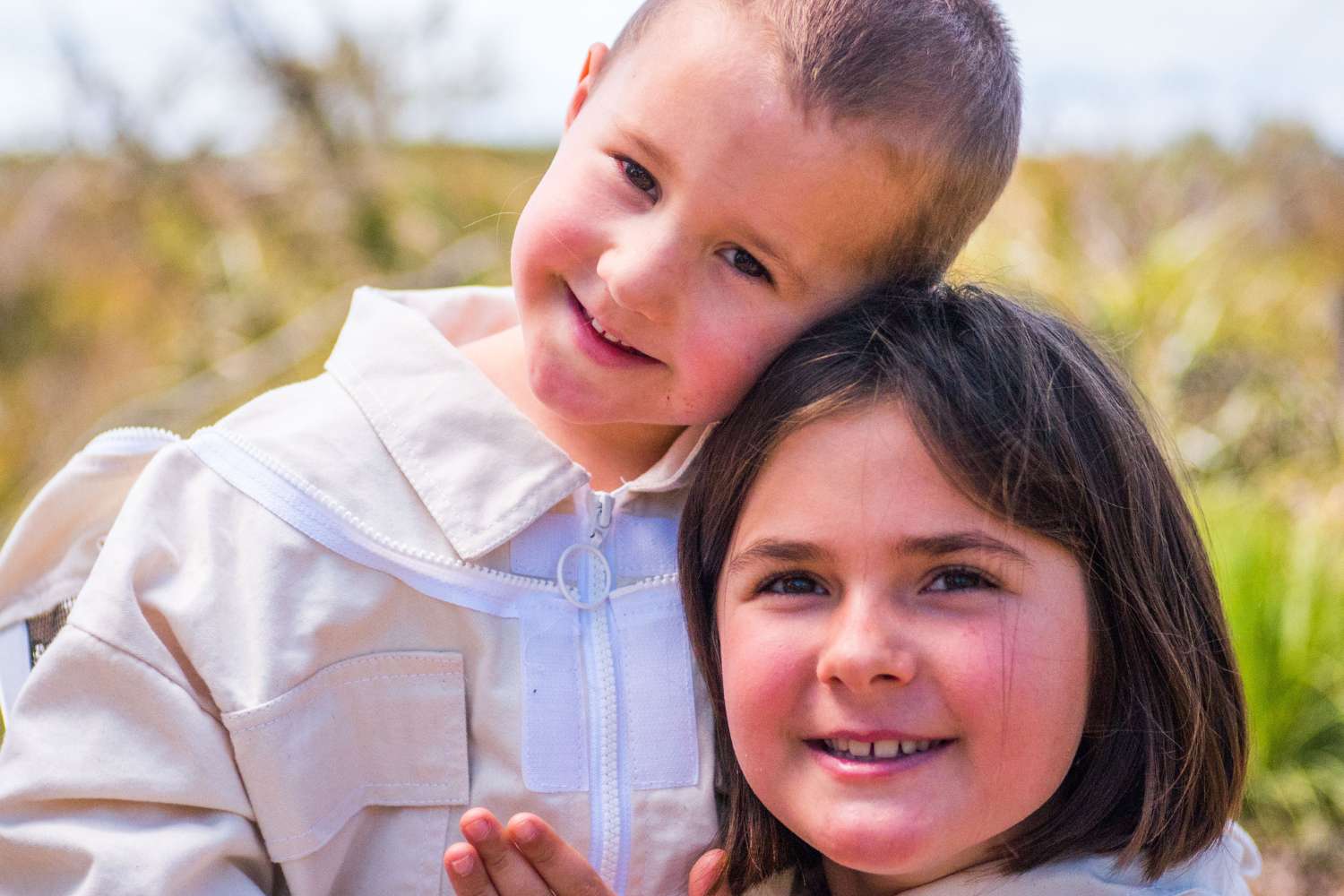 Children in Beekeeping Suits