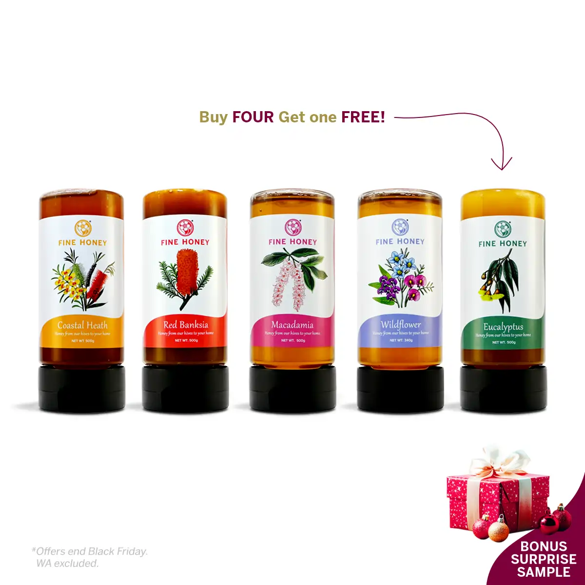 buy four get one free