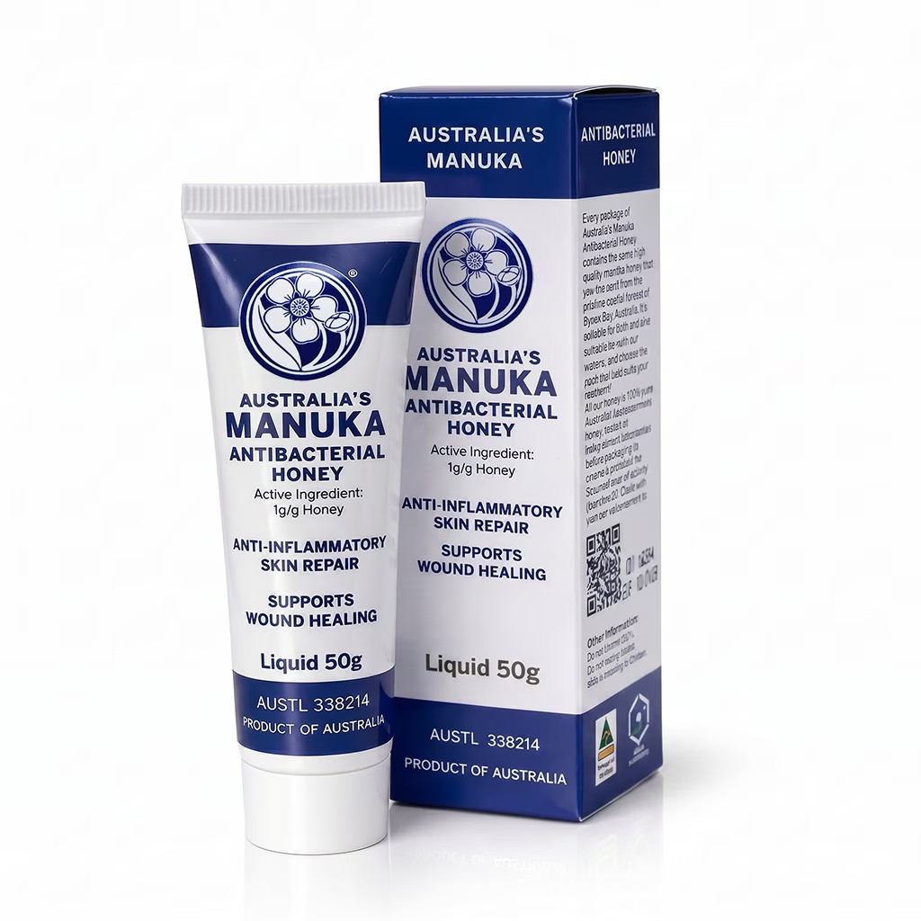 Australias Manuka Skin Repair 50g tube and box